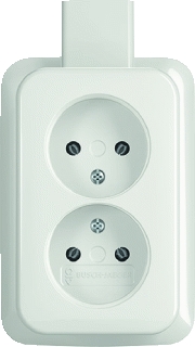 WCD 2-voudig opbouw WIT 202APJW (Busch Jeager)